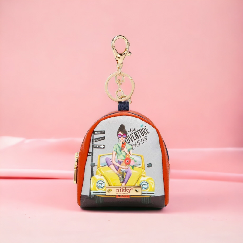 MINI BACKPACK KEYCHAIN ( FUN BEGINS)