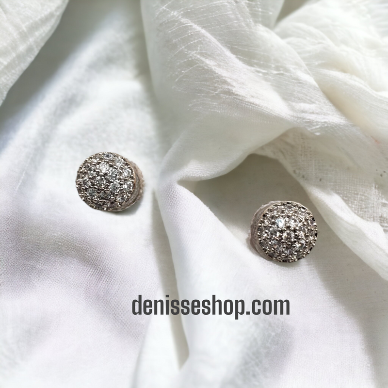 White stones Earrings E101