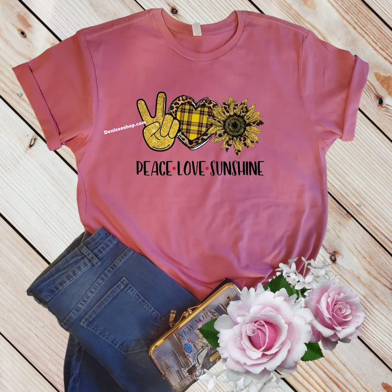 DENISSE BOUTIQUE BLUSA DE DAMA "PEACE LOVE SUNSHINE" PL018