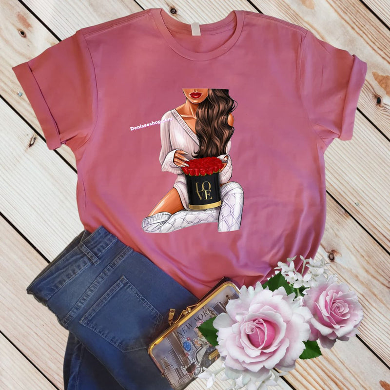 DENISSE BOUTIQUE BLUSA DE DAMA LOVE FOR ROSES PL014