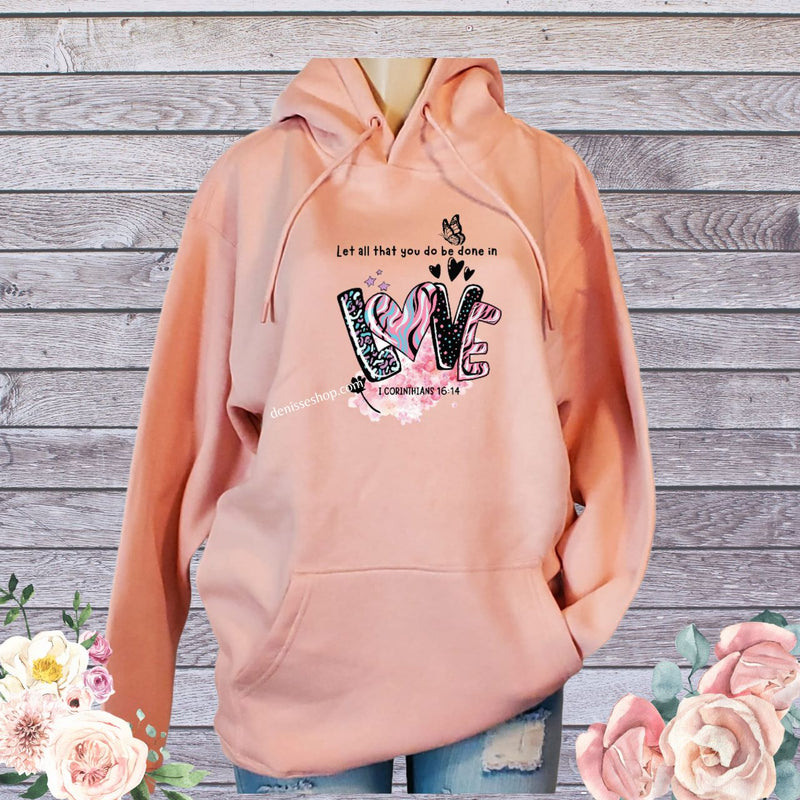 DENISSE BOUTIQUE HOODIE SWEATSHIRT "LET ALL THAT" SH031