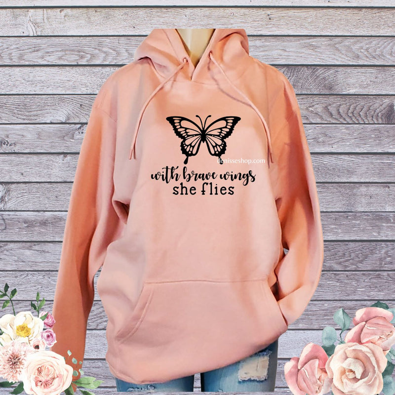 DENISSE BOUTIQUE HOODIE SWEATSHIRT WINGS SH022