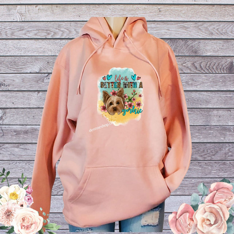 DENISSE BOUTIQUE HOODIE SWEATSHIRT "YORKIE" SH028