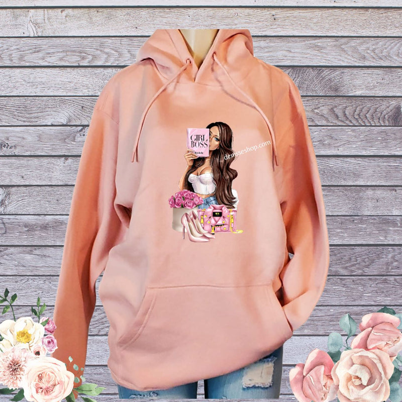 DENISSE BOUTIQUE HOODIE SWEATSHIRT "THE BOSS" SH027