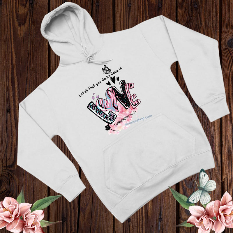 DENISSE BOUTIQUE HOODIE SWEATSHIRT "LET ALL THAT" SH031