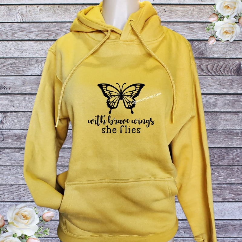 DENISSE BOUTIQUE HOODIE SWEATSHIRT WINGS SH022