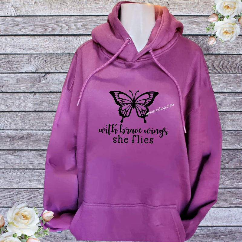 DENISSE BOUTIQUE HOODIE SWEATSHIRT WINGS SH022