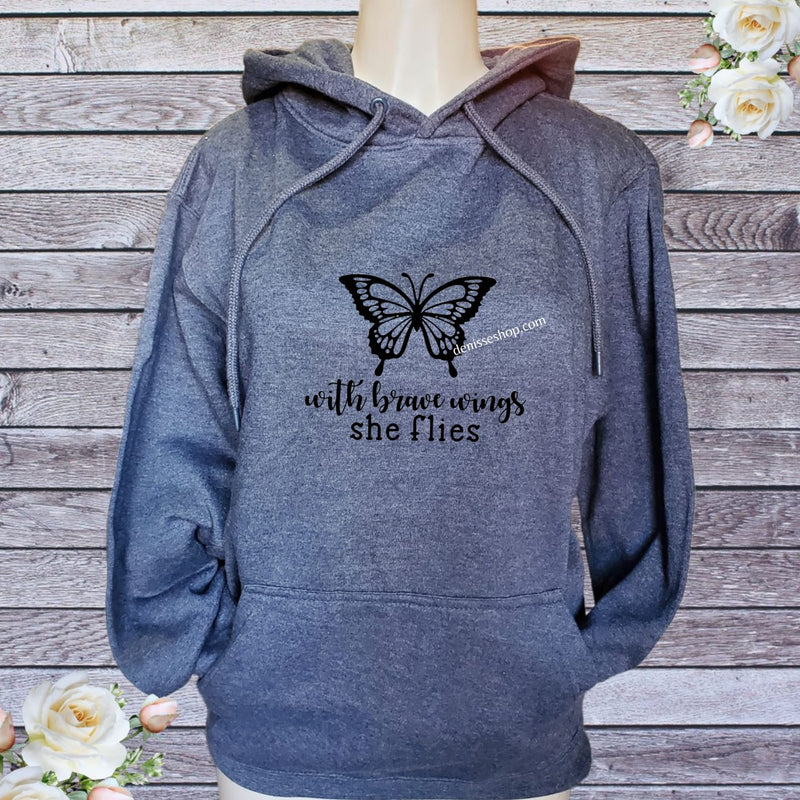 DENISSE BOUTIQUE HOODIE SWEATSHIRT WINGS SH022