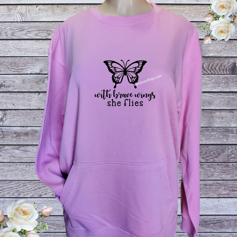 DENISSE BOUTIQUE SWEATSHIRT WINGS SN022