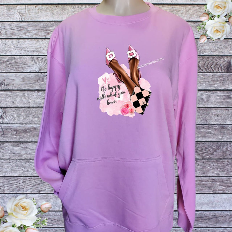 DENISSE BOUTIQUE SWEATSHIRT "BE HAPPY" SN033