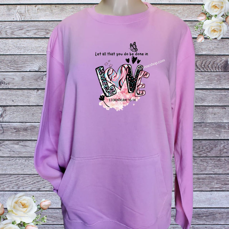 DENISSE BOUTIQUE SWEATSHIRT "LET ALL THAT" SN031