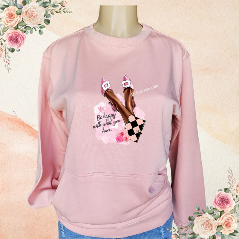 DENISSE BOUTIQUE SWEATSHIRT "BE HAPPY" SN033