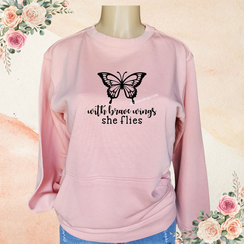 DENISSE BOUTIQUE SWEATSHIRT WINGS SN022