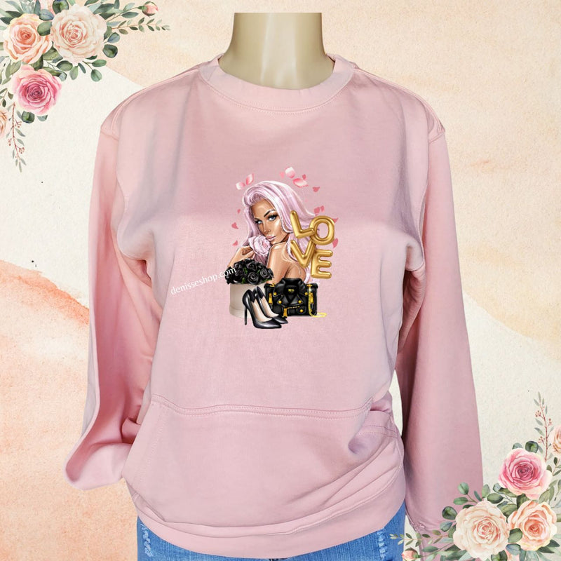 DENISSE BOUTIQUE SWEATSHIRT ADDICTED TO ROSES SN029