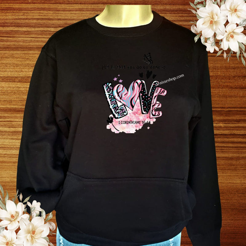 DENISSE BOUTIQUE SWEATSHIRT "LET ALL THAT" SN031