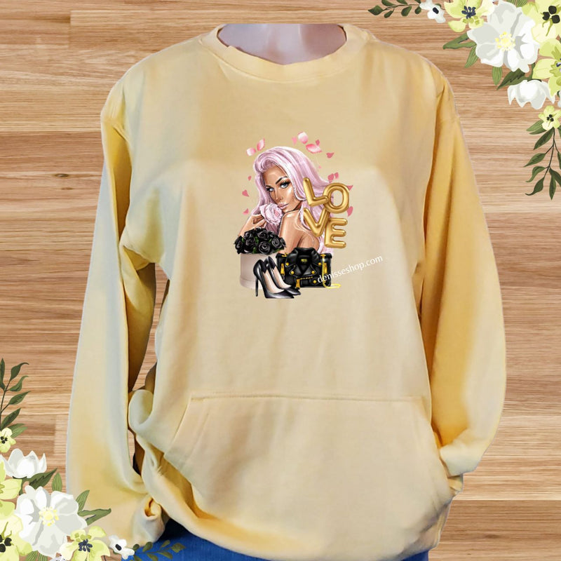 DENISSE BOUTIQUE SWEATSHIRT ADDICTED TO ROSES SN029