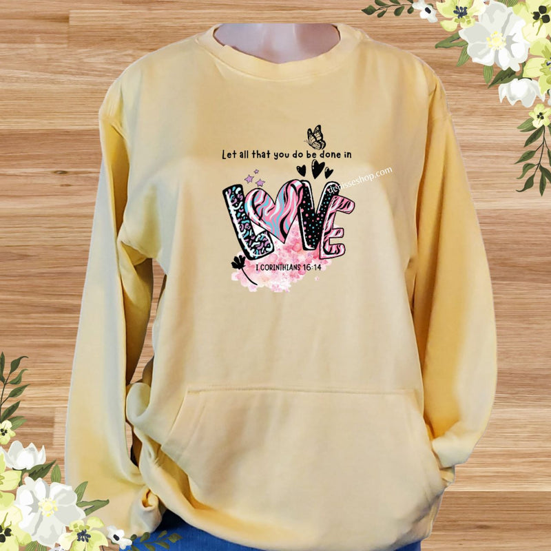 DENISSE BOUTIQUE SWEATSHIRT "LET ALL THAT" SN031