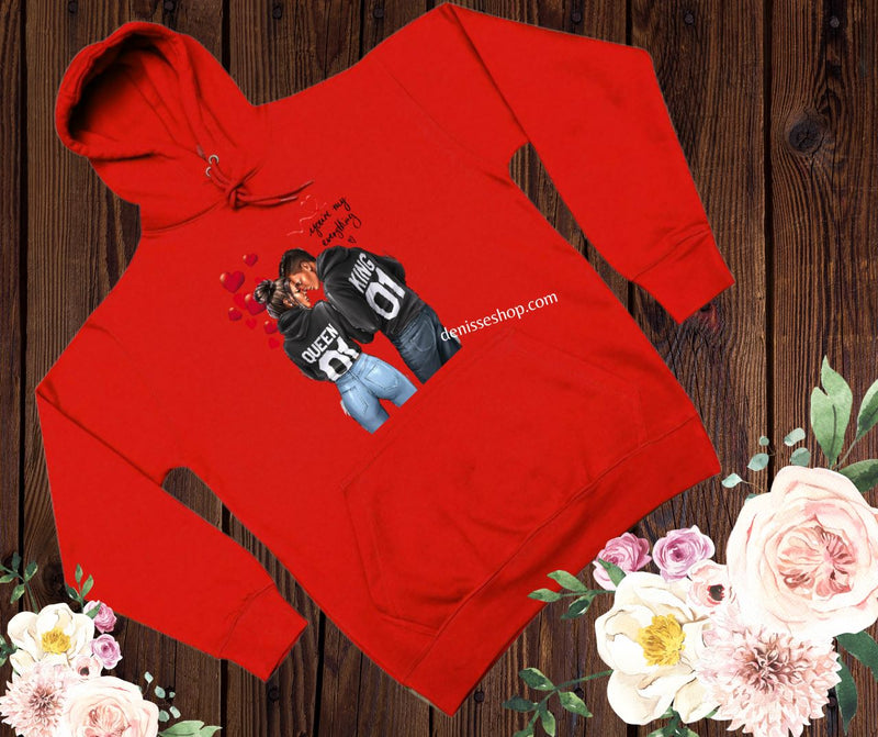 DENISSE BOUTIQUE HOODIE SWEATSHIRT "YOU´RE MY EVERTHING" SH034