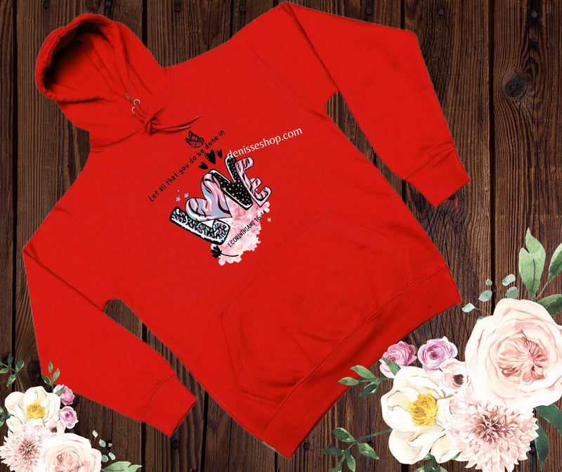 DENISSE BOUTIQUE HOODIE SWEATSHIRT "LET ALL THAT" SH031