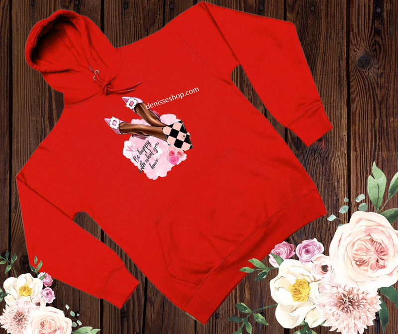 DENISSE BOUTIQUE HOODIE SWEATSHIRT "BE HAPPY" SH033