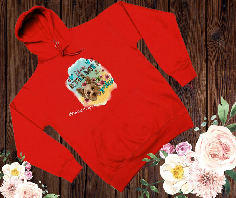 DENISSE BOUTIQUE HOODIE SWEATSHIRT "YORKIE" SH028