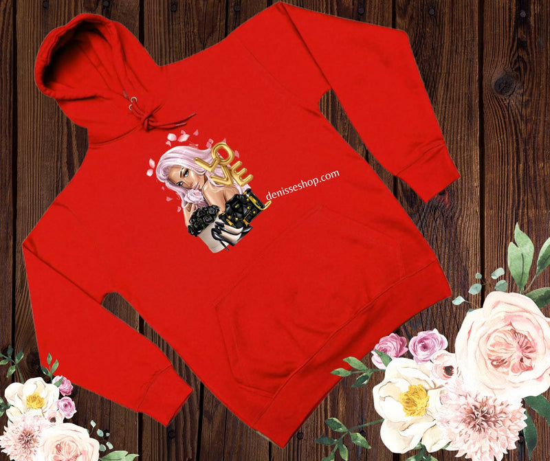 DENISSE BOUTIQUE HOODIE SWEATSHIRT "ADDICTED TO ROSES" SH029