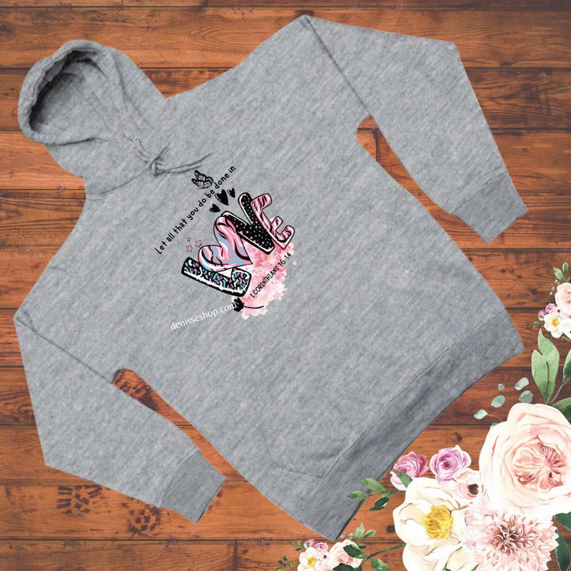 DENISSE BOUTIQUE HOODIE SWEATSHIRT "LET ALL THAT" SH031