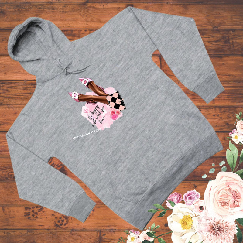 DENISSE BOUTIQUE HOODIE SWEATSHIRT "BE HAPPY" SH033