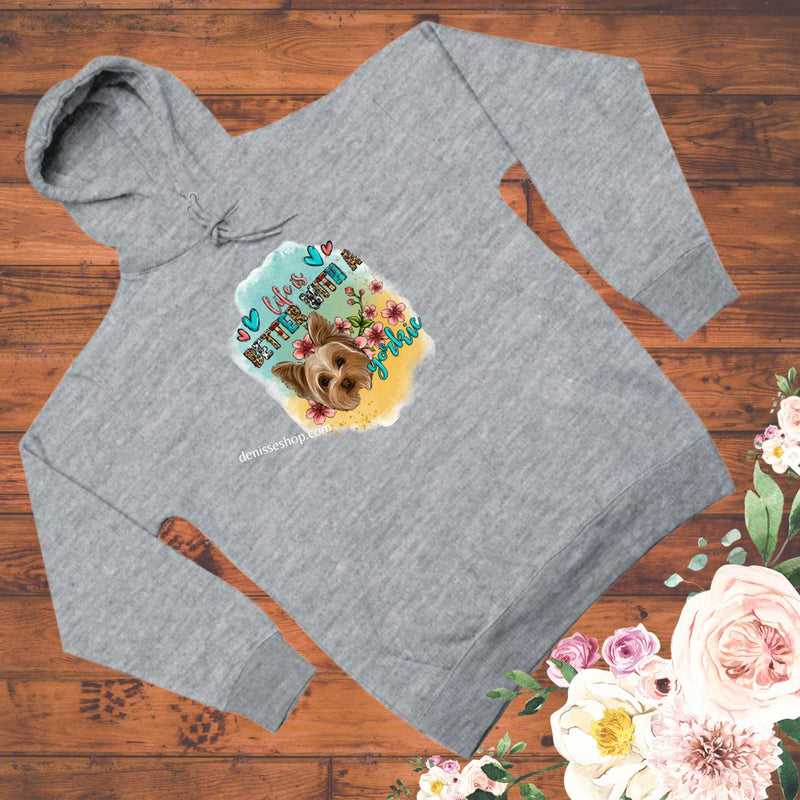 DENISSE BOUTIQUE HOODIE SWEATSHIRT "YORKIE" SH028