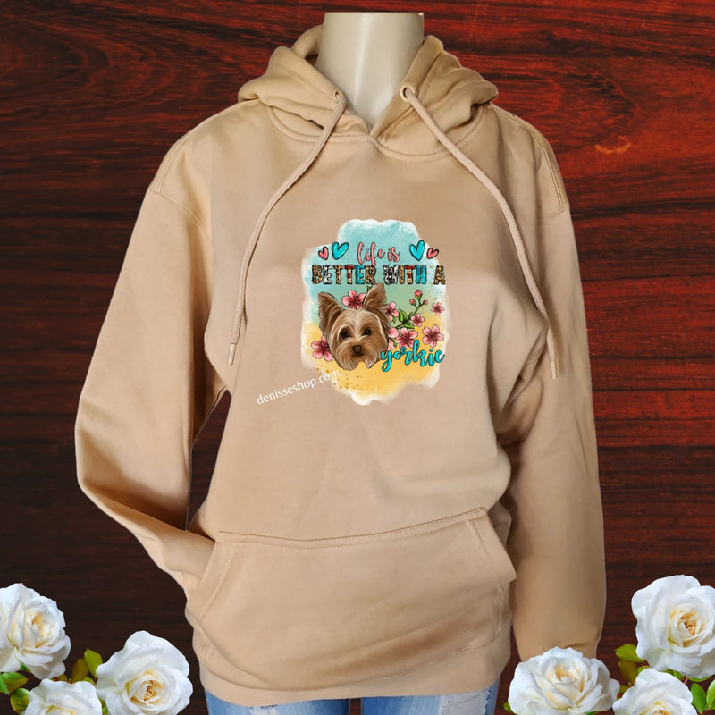 DENISSE BOUTIQUE HOODIE SWEATSHIRT "YORKIE" SH028