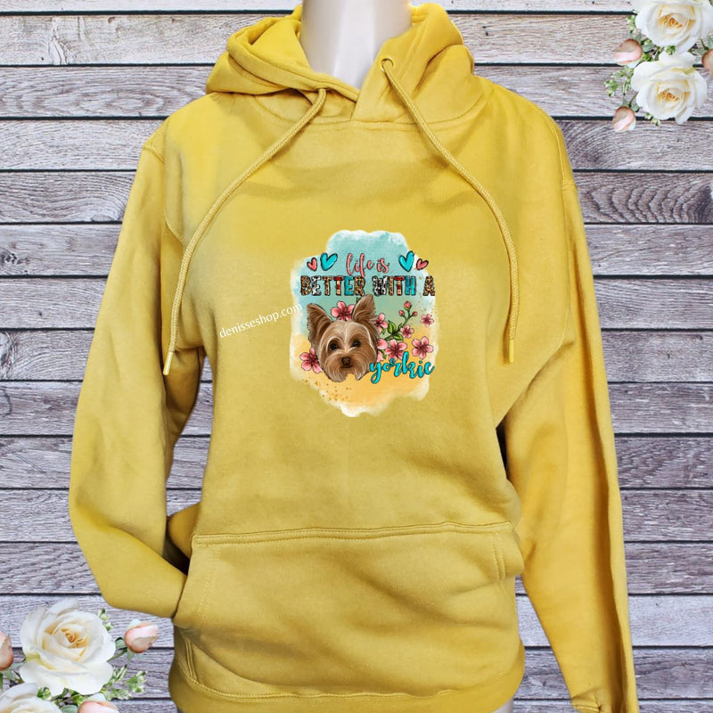 DENISSE BOUTIQUE HOODIE SWEATSHIRT "YORKIE" SH028