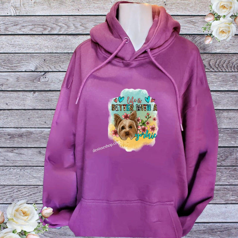 DENISSE BOUTIQUE HOODIE SWEATSHIRT "YORKIE" SH028