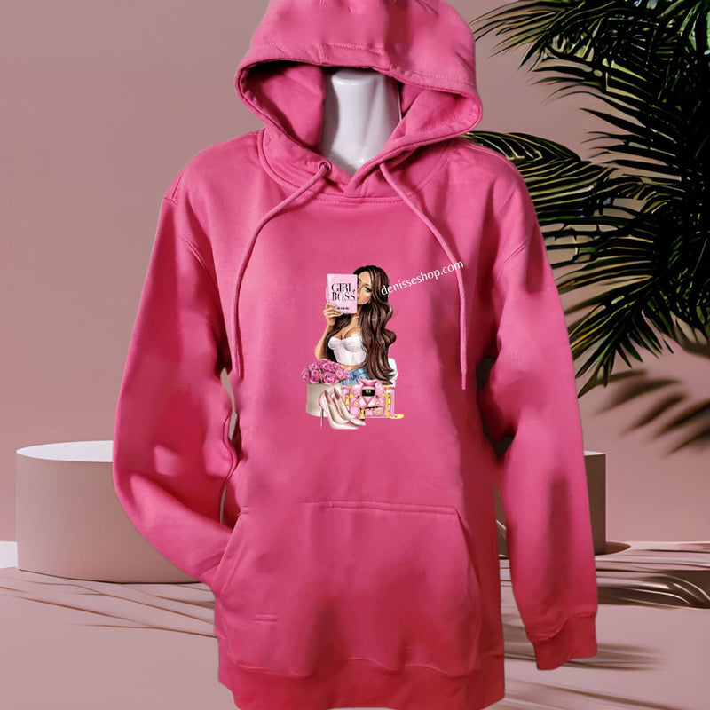 DENISSE BOUTIQUE HOODIE SWEATSHIRT "THE BOSS" SH027