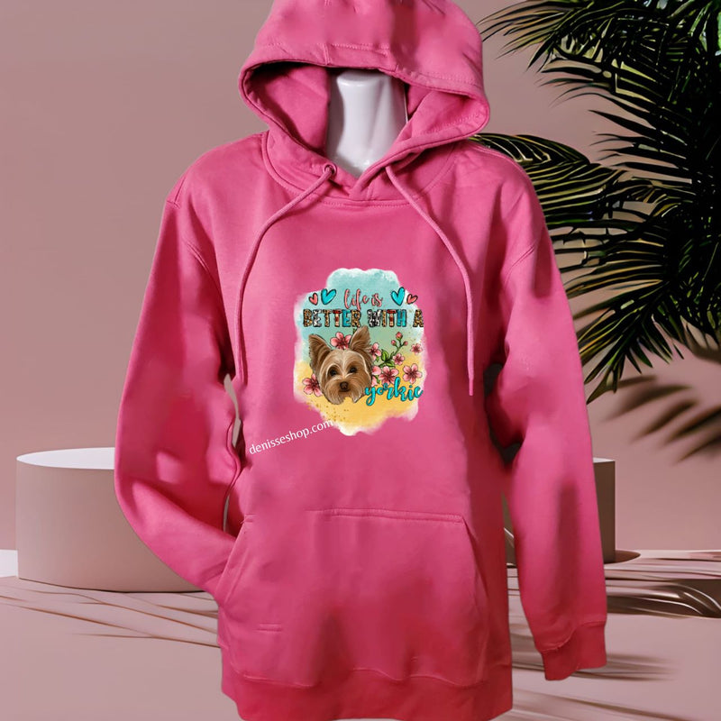 DENISSE BOUTIQUE HOODIE SWEATSHIRT "YORKIE" SH028