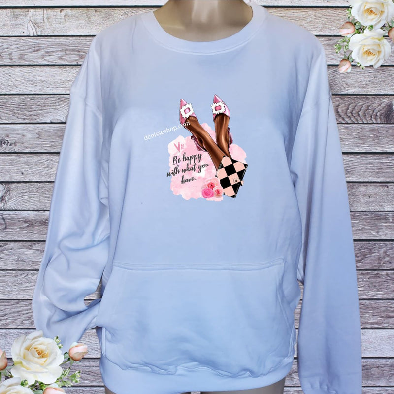 DENISSE BOUTIQUE SWEATSHIRT "BE HAPPY" SN033