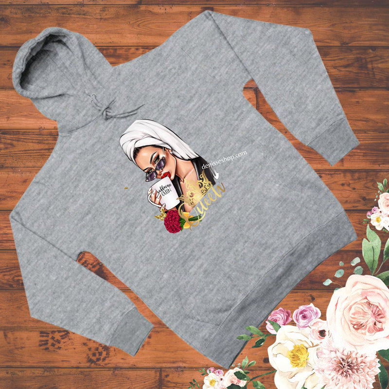 DENISSE BOUTIQUE HOODIE SWEATSHIRT QUEEN OF THE MOMENT SH043