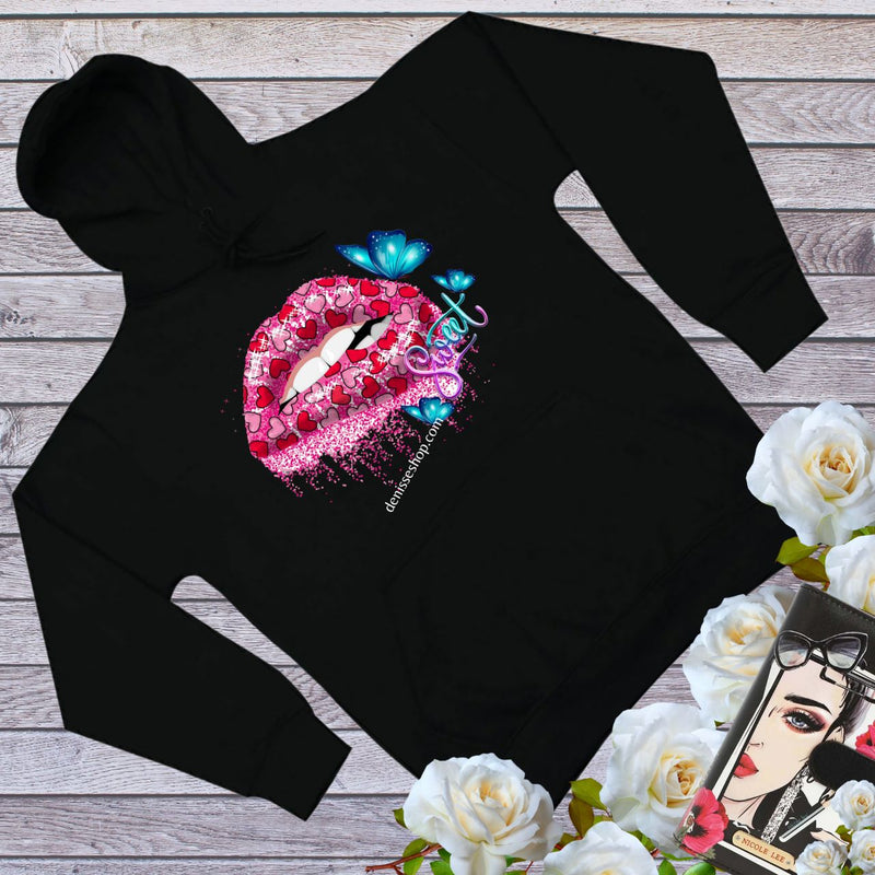 DENISSE BOUTIQUE HOODIE SWEATSHIRT SWEET LIPS SH044