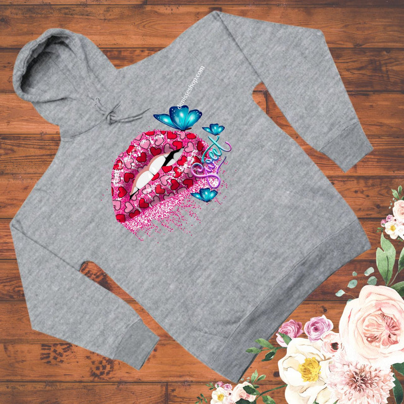 DENISSE BOUTIQUE HOODIE SWEATSHIRT SWEET LIPS SH044