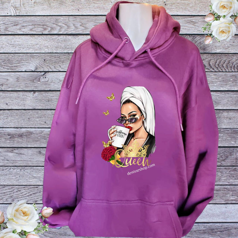 DENISSE BOUTIQUE HOODIE SWEATSHIRT QUEEN OF THE MOMENT SH043