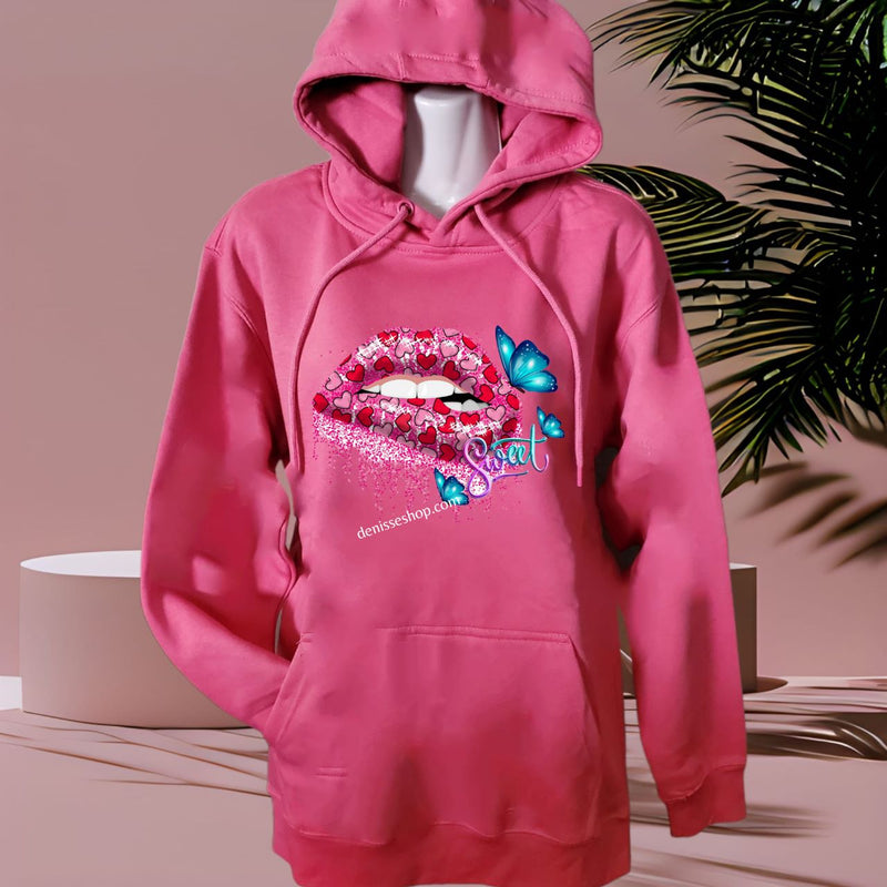 DENISSE BOUTIQUE HOODIE SWEATSHIRT SWEET LIPS SH044