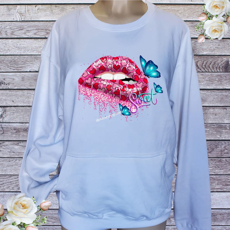 DENISSE BOUTIQUE SWEATSHIRT SWEET LIPS SN044