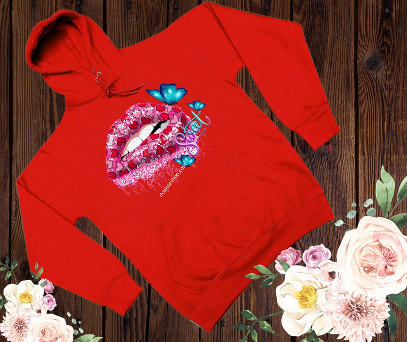 DENISSE BOUTIQUE HOODIE SWEATSHIRT SWEET LIPS SH044