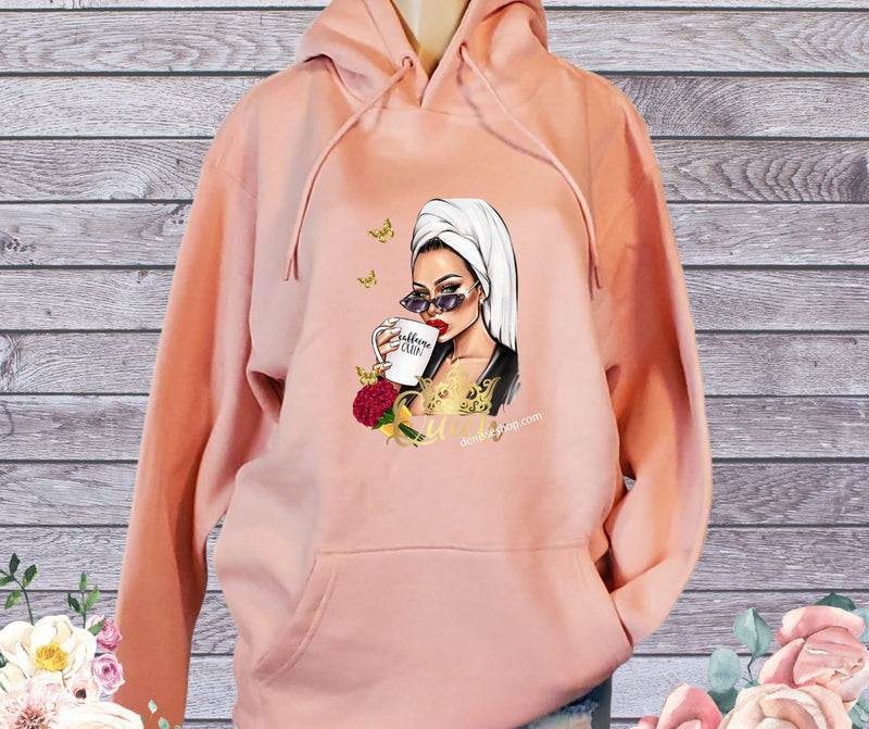 DENISSE BOUTIQUE HOODIE SWEATSHIRT QUEEN OF THE MOMENT SH043