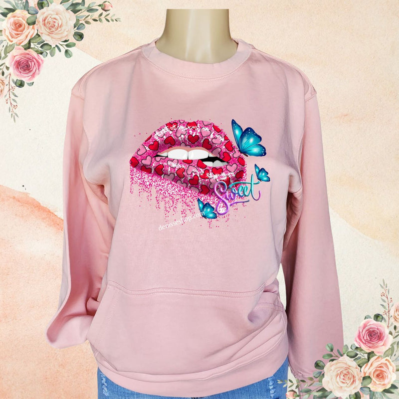 DENISSE BOUTIQUE SWEATSHIRT SWEET LIPS SN044