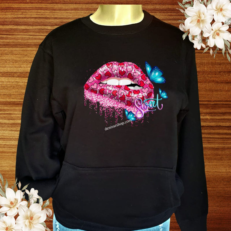 DENISSE BOUTIQUE SWEATSHIRT SWEET LIPS SN044