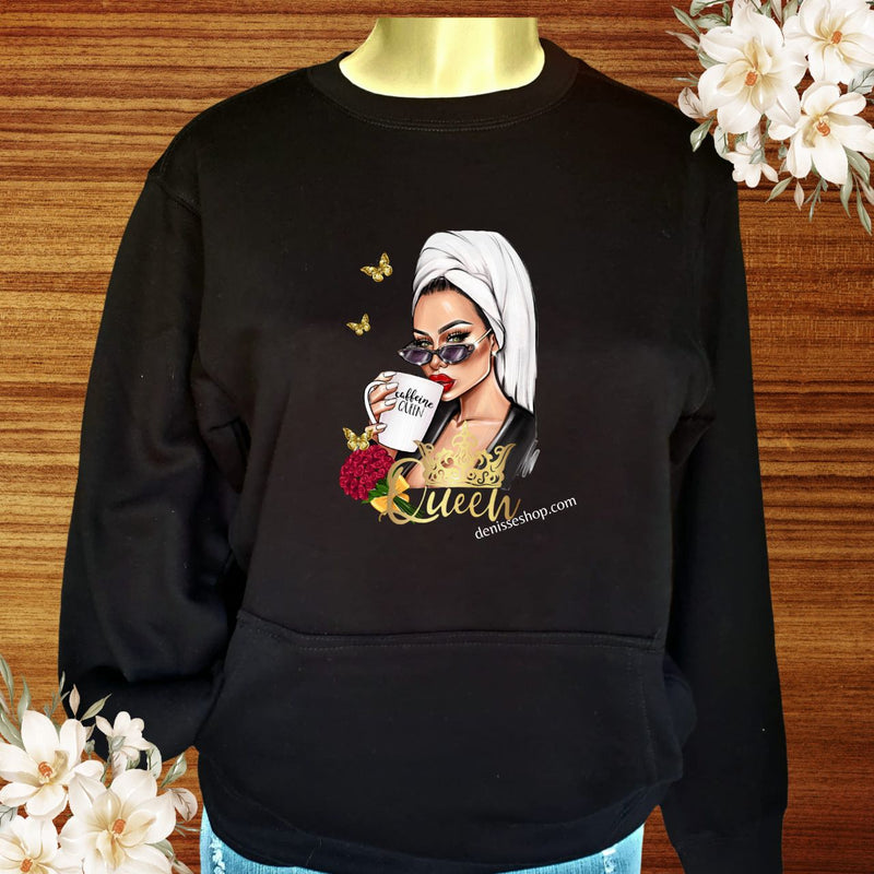 DENISSE BOUTIQUE SWEATSHIRT QUEEN OF THE MOMENT SN043