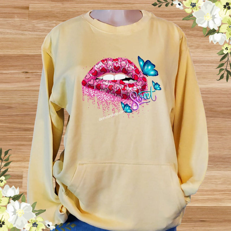 DENISSE BOUTIQUE SWEATSHIRT SWEET LIPS SN044