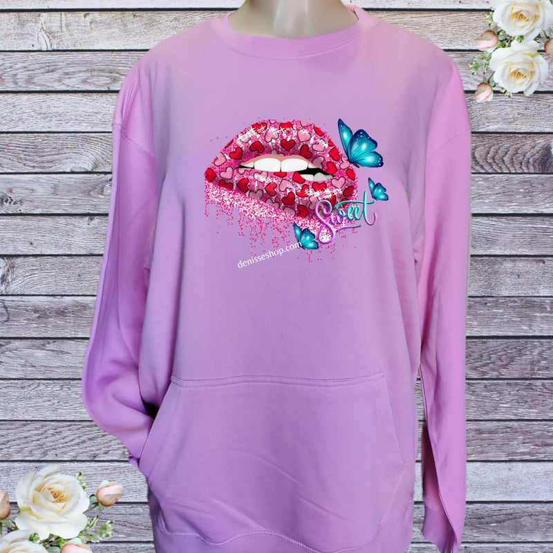 DENISSE BOUTIQUE SWEATSHIRT SWEET LIPS SN044