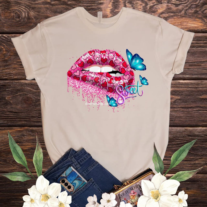 DENISSE BOUTIQUE BLUSA DE DAMA SWEET LIPS PL044