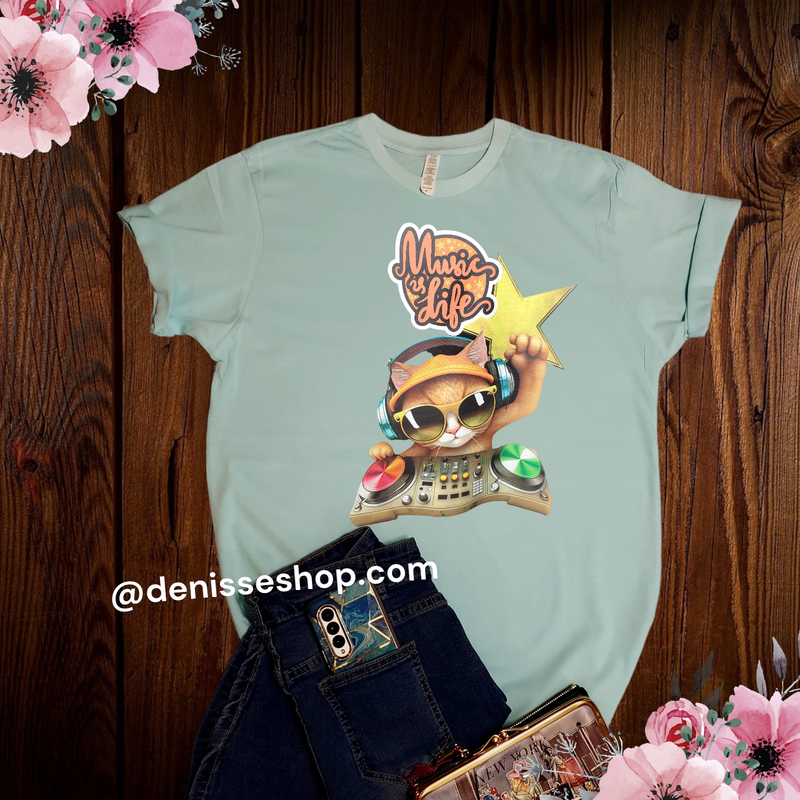 DENISSE BOUTIQUE BLUSA DE DAMA MUSIC IS LIFE PL057